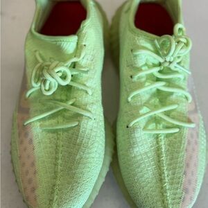 Adidas Yeezy Lime Green Athletic Sneakers